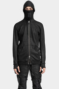 11 By Boris Bidjan Saberi | Z2B Hooded zip up sweater, Coated black