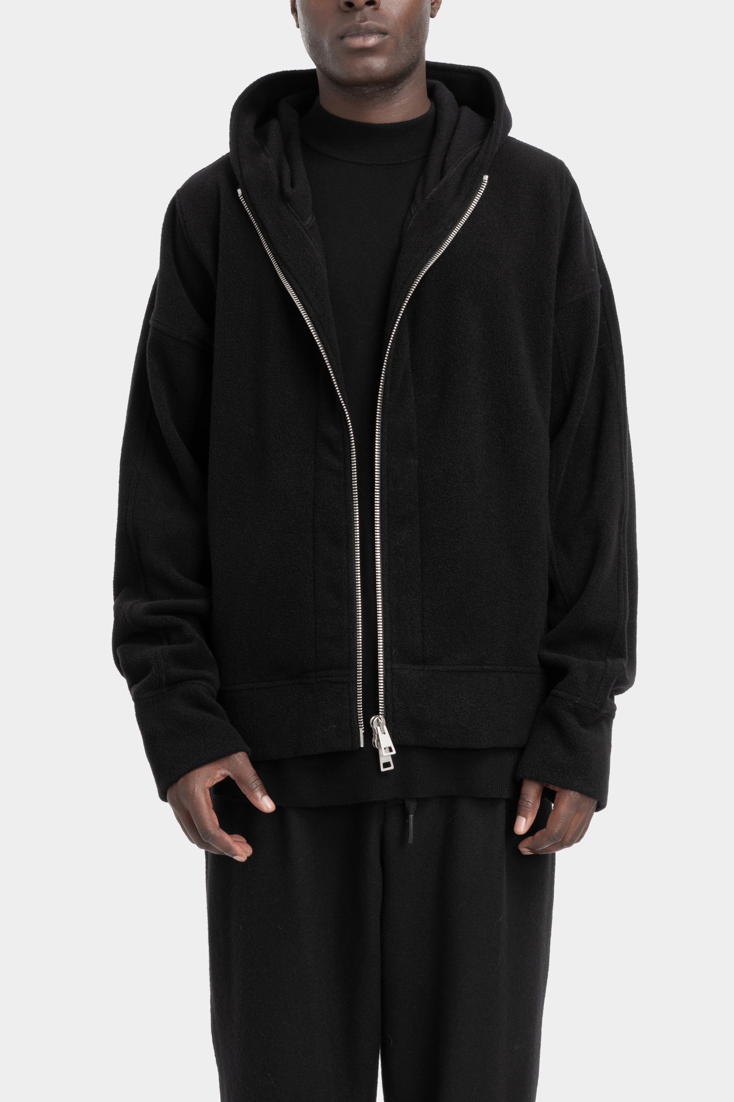 Andrea Ya'Aqov | AW25 - Oversized cashmere zip hoodie
