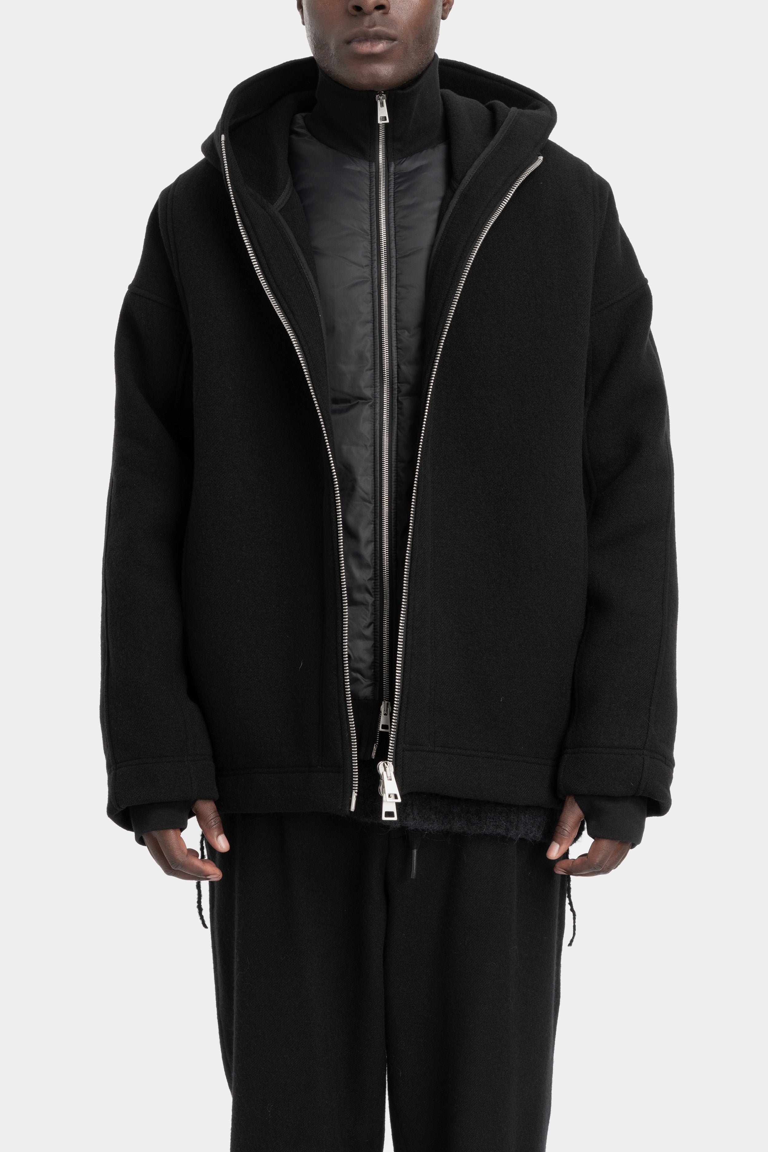 Andrea Ya'Aqov | AW25 - Oversized down lined hooded jacket