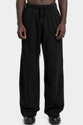 Andrea Yaaqov | AW25 - Wide sweatpants, Black 25MFED64