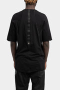 69 by Isaac Sellam | AW25 - Staple spine detail raglan t-shirt, Black