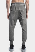 Cotton Jersey Jogger Sweatpants, Cold Dye Grey