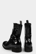 Guidi PL2 LTXB - Front zip high top boots, Black Latex