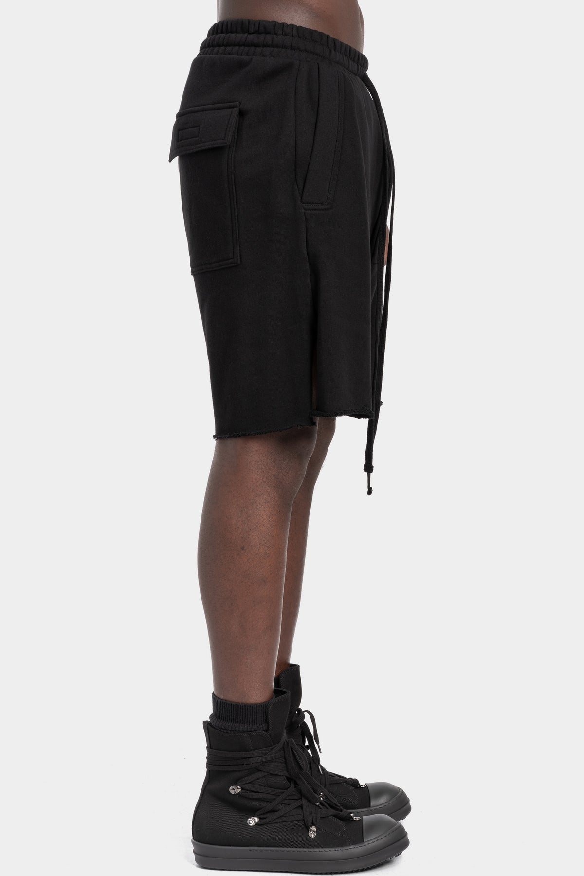 Thom Krom | SS26 - Cotton sweat shorts, Black MST519