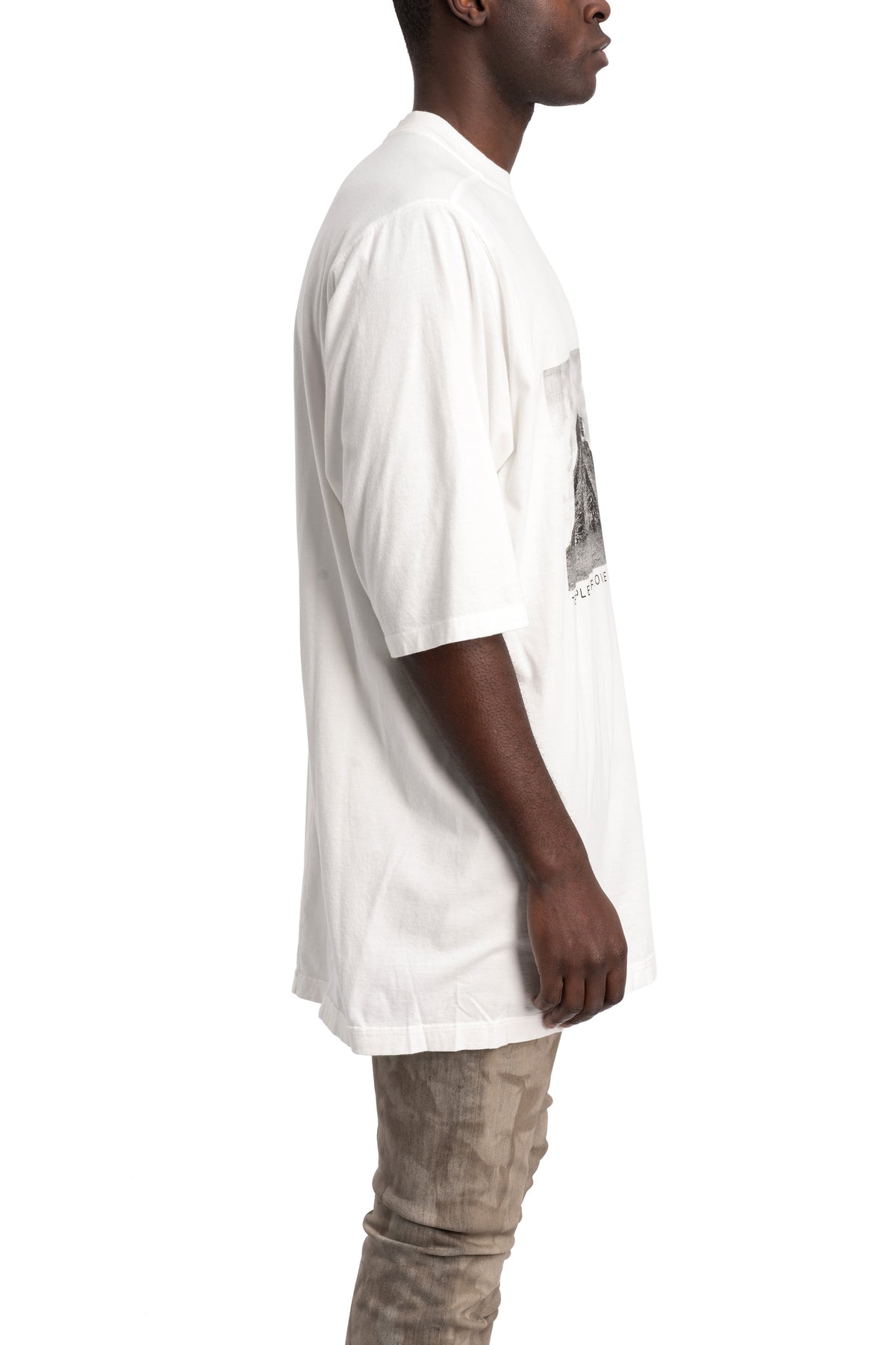 Rick Owens DRKSHDW | SS26 - Jumbo SS T-Shirt, Temple Of Love Print DU01F4274 RNEP2 1109