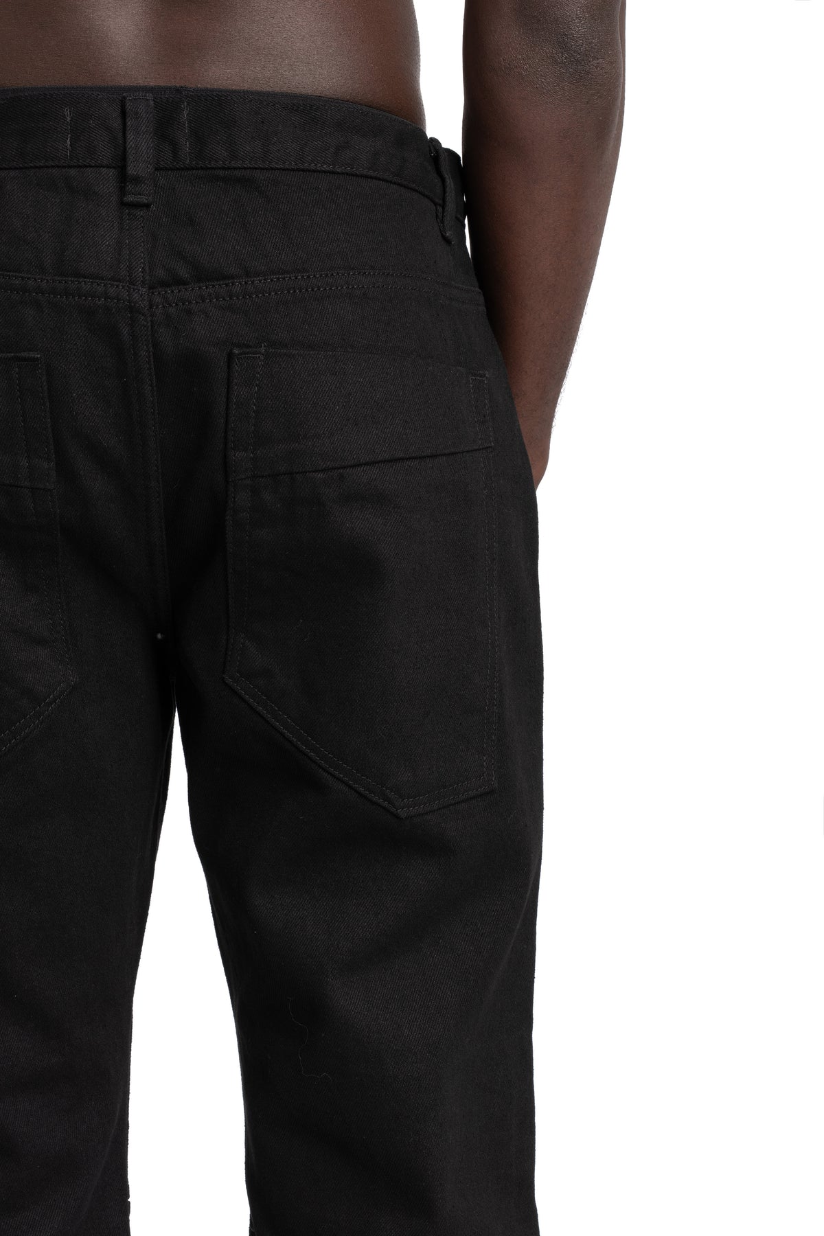 SAN263-1 | SS26 - Slit Knee Jeans, SS26-0403-BK