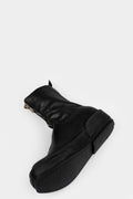 Front zip leather high top sneakers | PLS2