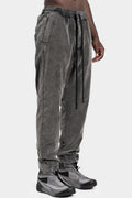 Thom Krom | AW25 - Velvet drawstring pants, Used grey MP16