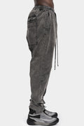 Thom Krom | AW25 - Velvet drawstring pants, Used grey MP16