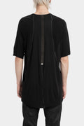 69 by Isaac Sellam | AW25 - Staple spine cashmere blend raglan t-shirt, ROYAL T NOIR