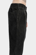 La Haine Inside Us | AW25 - Cold Dye Pleated Cotton Velvet Pants M1118