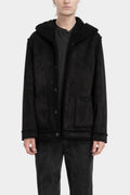 La Haine Inside Us | AW25 - Reversible faux shearling hooded jacket M1170