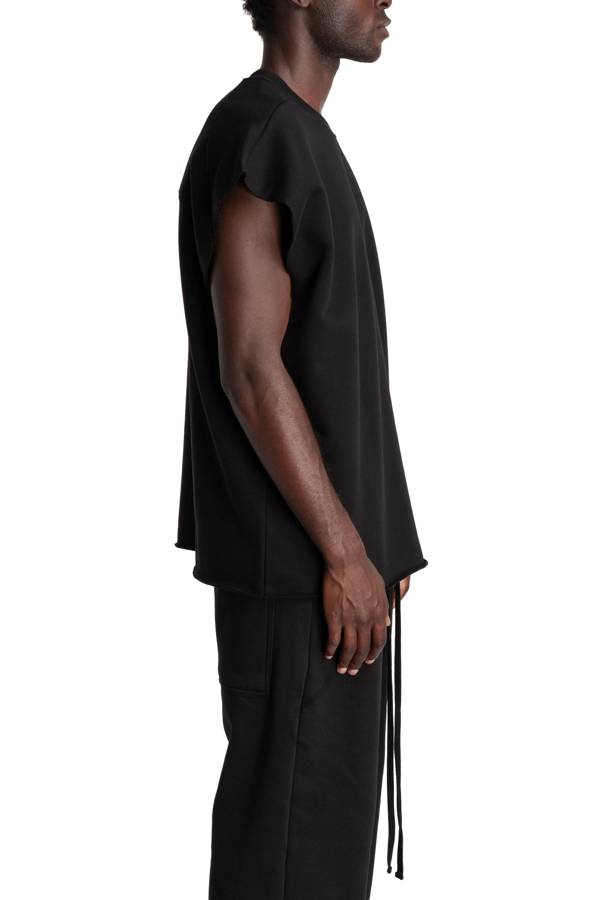 Thom Krom | AW26 - Round Neck Sweat Top, Black MS197