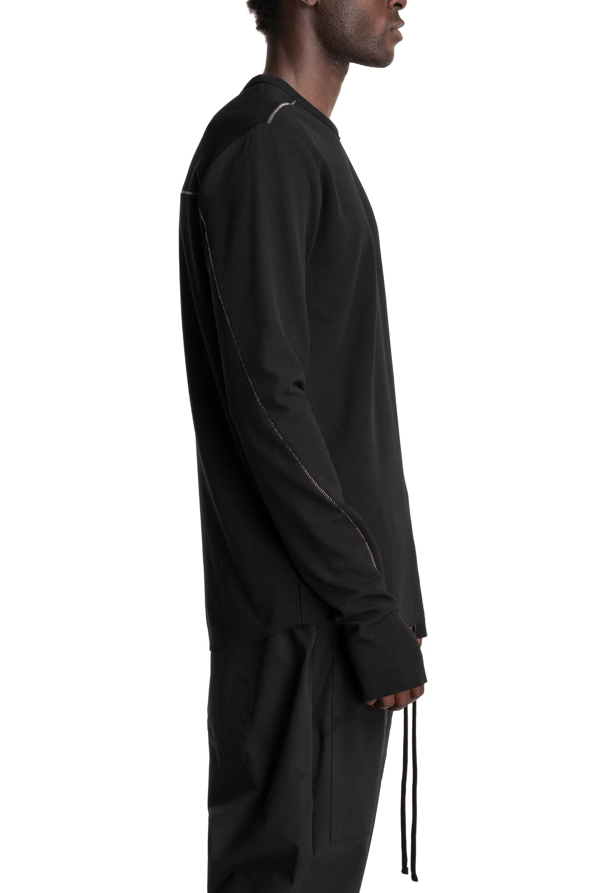 Thom Krom | AW26 - Longsleeve Shirt, Black MTS1001