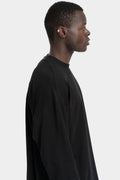 Joe Chia | AW25- Strapped long sleeve t-shirt, Black TS2511B
