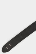 Burned leather belt