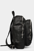 GUIDI | Double compartment leather backpack | DBP06