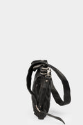 Incarnation | Large horse leather zip shoulder bag, Black 11V-9797 91N