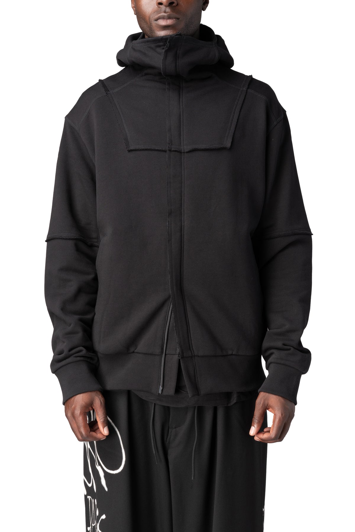 Y-3 | AW26 - French terry ninja zip hoodie, Black KR1073