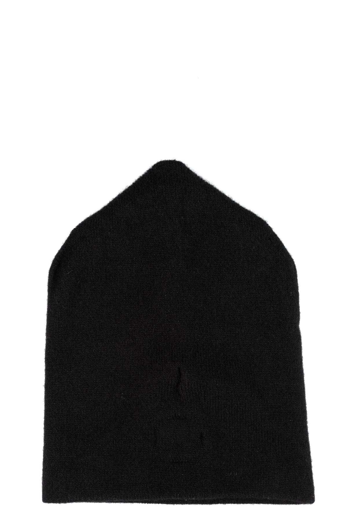 Double layer tonal stitched cashmere beanie