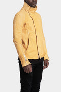 Incarnation | Horse leather high collar jacket, Dirty yellow 11B-41497S B21N-OC