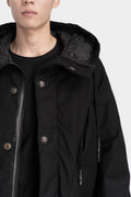 69 by Isaac Sellam | AW25 - High neck zip up padded coat, BIG PARKA ARMURE