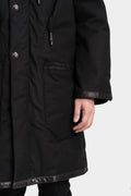 69 by Isaac Sellam | AW25 - High neck zip up padded coat, BIG PARKA ARMURE