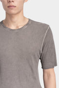 69 by Isaac Sellam | AW25 - Staple spine detail cashmere blend t-shirt, Grey NOUVEAU T MIRE TAUPE