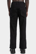 Blackmerle | AW25 - Wool blend Split trousers, Black 252-B02-007