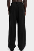 Andrea Yaaqov | AW25 - Wide sweatpants, Black 25MFED64