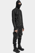 11 By Boris Bidjan Saberi | Z2B Hooded zip up sweater, Coated black