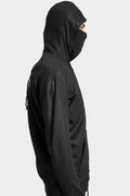 11 By Boris Bidjan Saberi | Z2B Hooded zip up sweater, Coated black