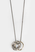 Enri Mars | Infinity gold ring pendant necklace