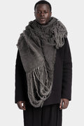 Forme D'Expression | AW25 - Loose knit fiamma scarf, Carbon HX015 FIAG
