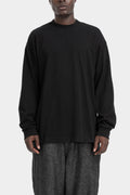 Joe Chia | AW25- Strapped long sleeve t-shirt, Black TS2511B