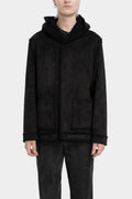 La Haine Inside Us | AW25 - Reversible faux shearling hooded jacket M1170