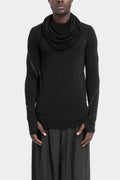 NostraSantissima | Draped collar silk blend sweater TS50