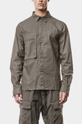 Thom Krom | SS25 - Crushed cotton shirt, Grey