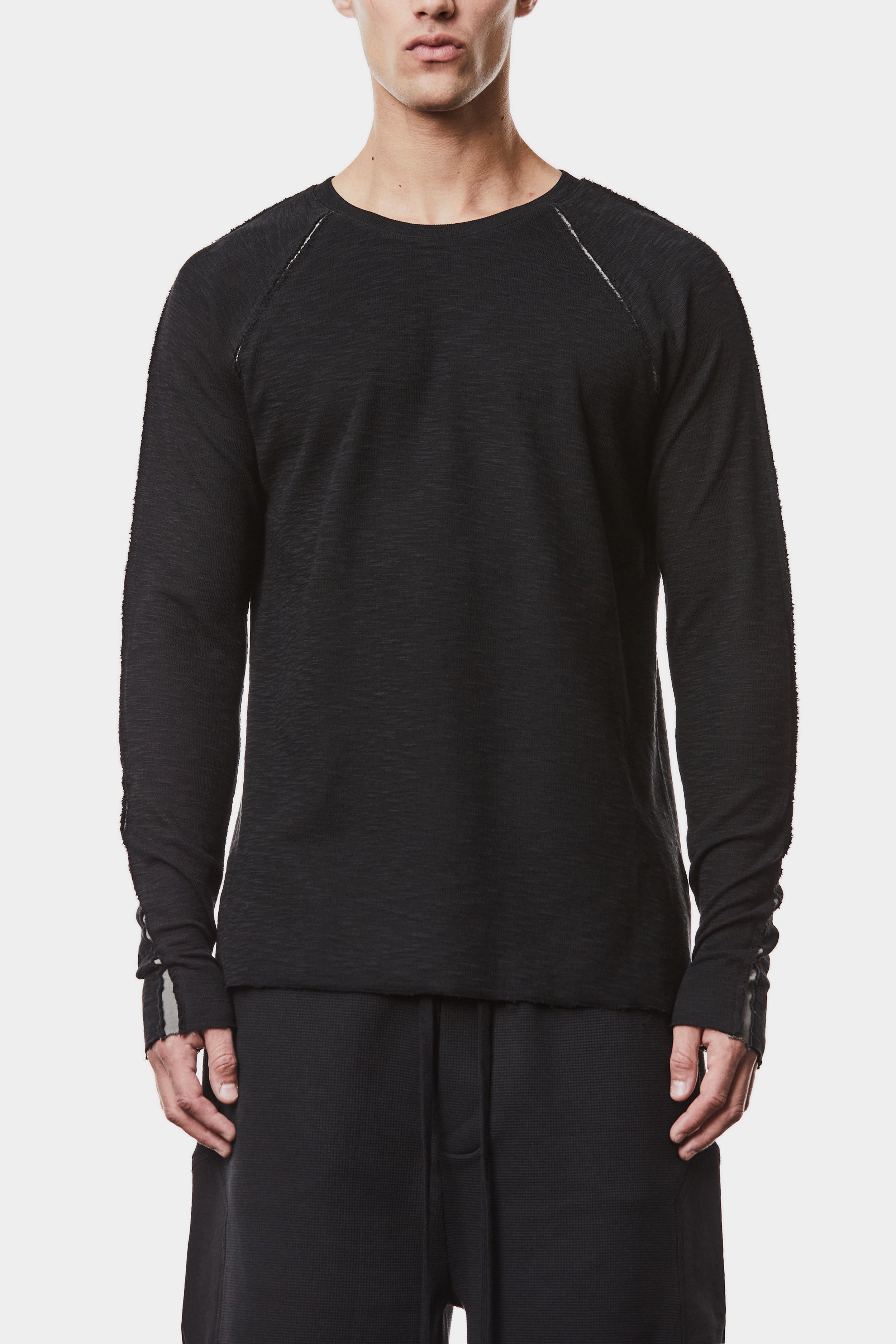 【関税込み】thom/krom ブラック M TS 833 長袖Tシャツ thom/krom Black M TS 833 Long Sleeve T-shirt thom/krom
