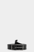 0-Hide | Silver buckle leather belt dock F25blt3