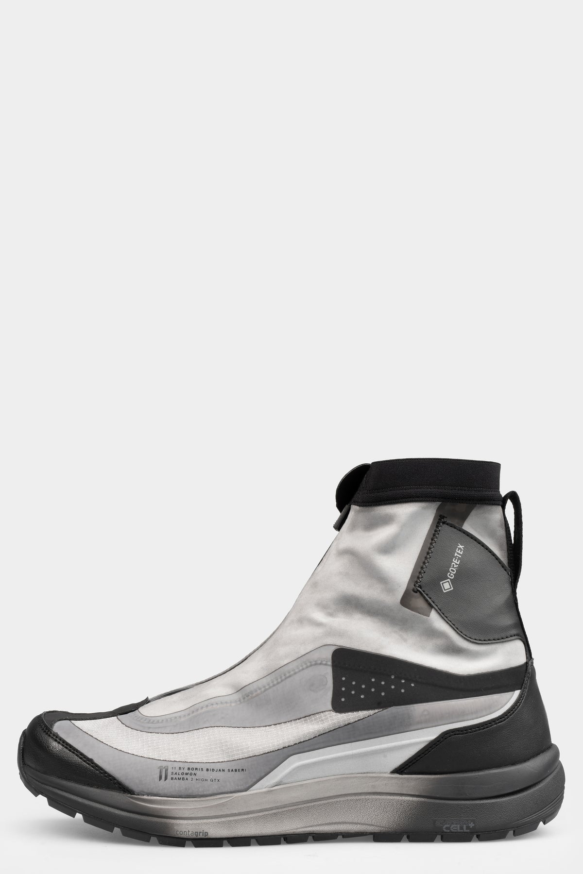 
11BBS x Salmon | BAMBA2 - Object dyed high top sneakers, GTX / Grey