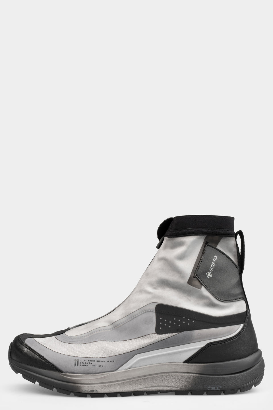 BAMBA2 - Object dyed high top sneakers, GTX / Light grey