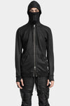 11 By Boris Bidjan Saberi | Z2B Hooded zip up sweater, Coated black