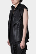 GALL | SS23 - Hooded vegan leather vest