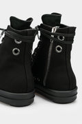 Rick Owens DRKSHDW | AW23 Luxor - Heel Eyelets Denim Ramones Sneakers, Black/Black