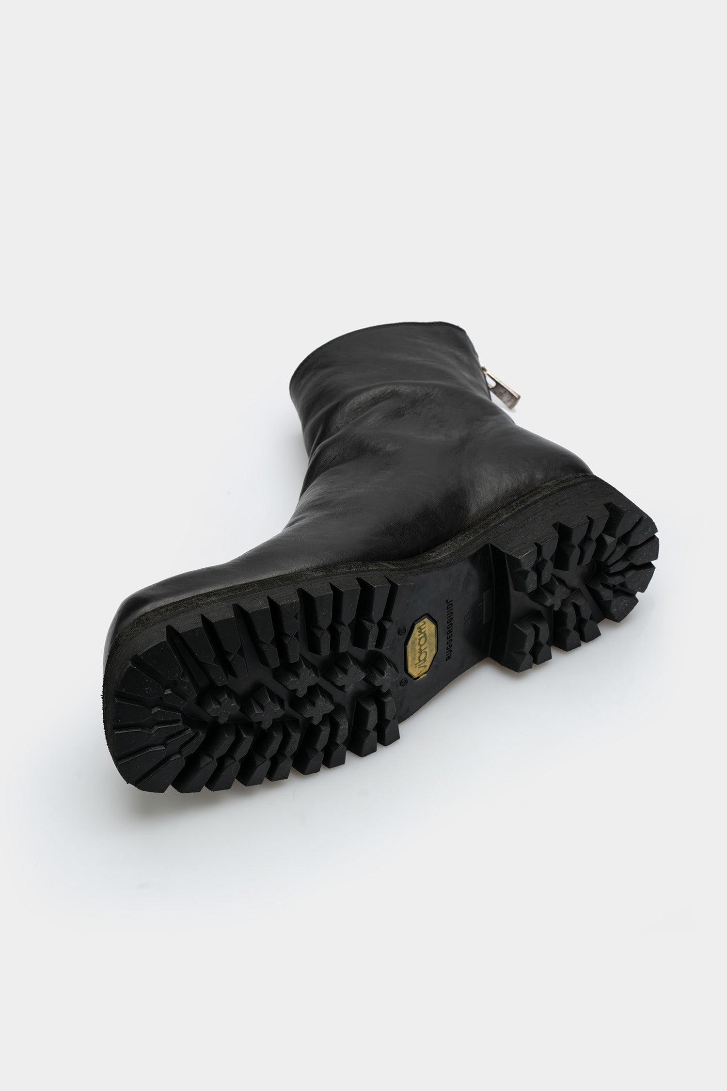 GUIDI 79086V サイズ42 (26.5〜27) Guidi 79086V - Square toe back zip boots, Black / Full Grain