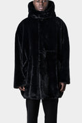 La Haine Inside Us | AW23 - Faux fur oversized hooded coat