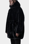 La Haine Inside Us | AW23 - Faux fur oversized hooded coat