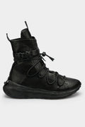 Puro | AW23 - Metal buckle laced calf leather sneakers