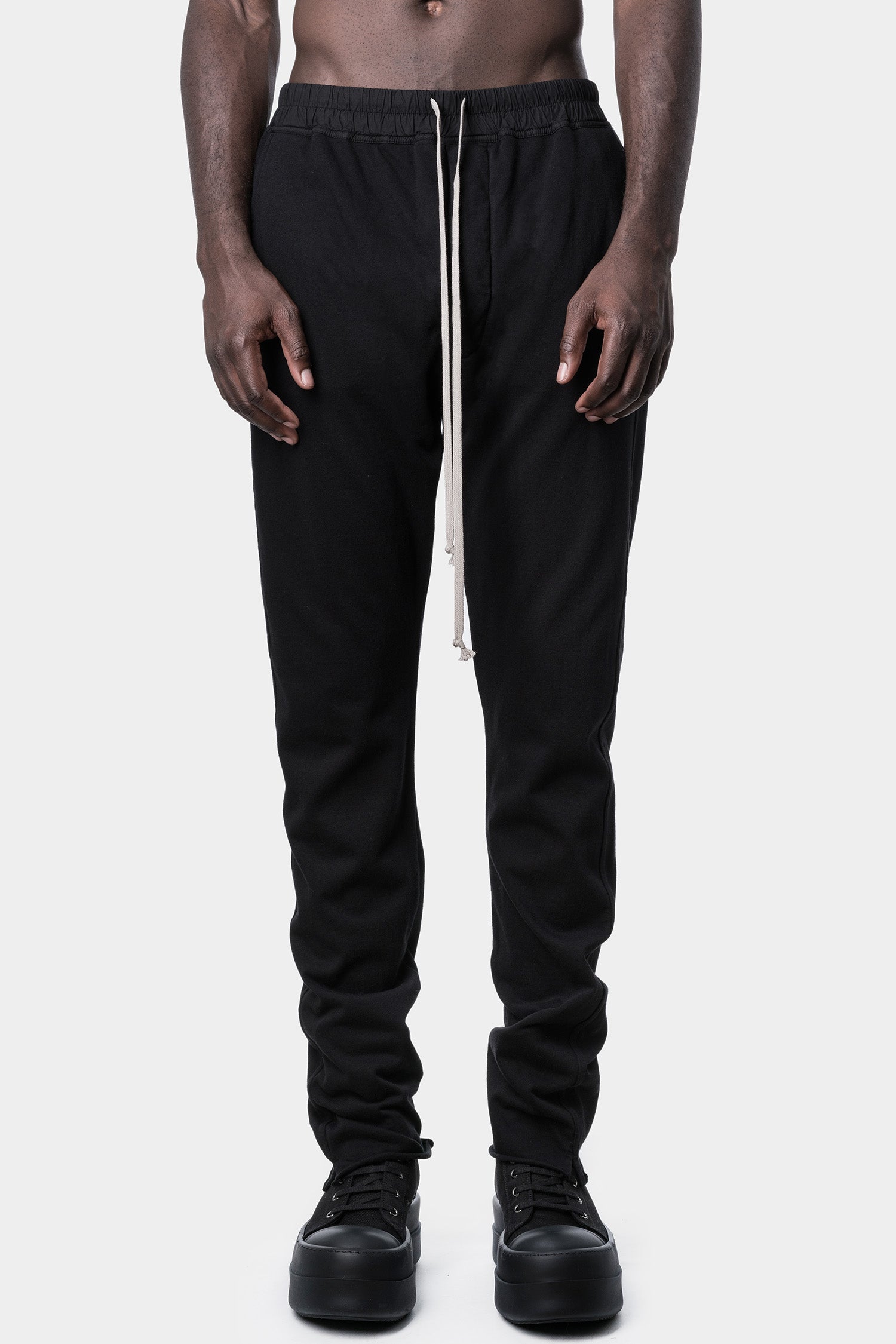 Rick Owens DRKSHDW Drawstring Cargo Track Pants | Black